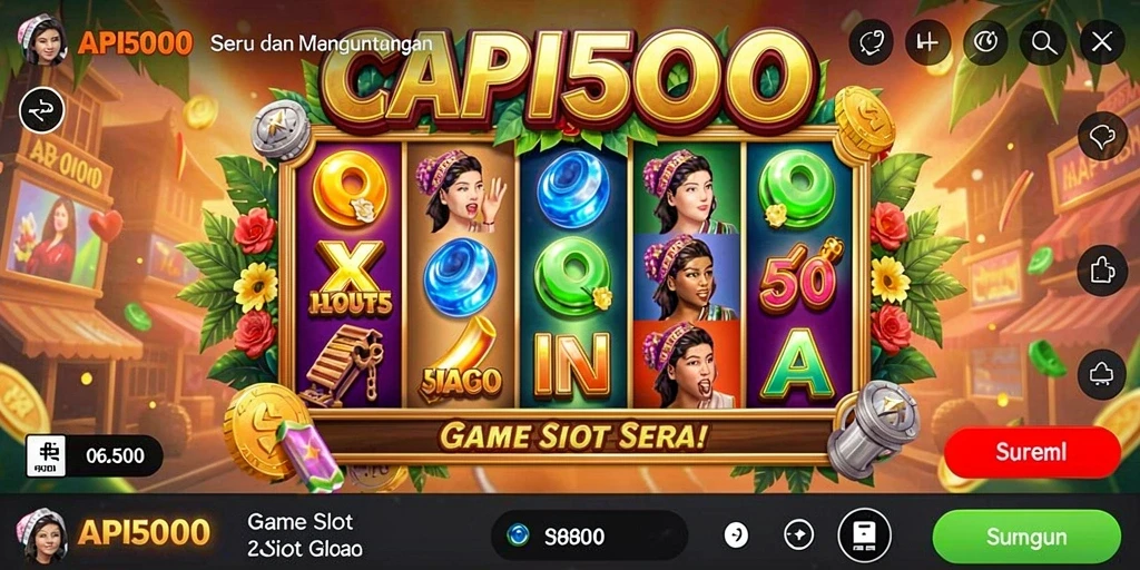 Gameplay seru API5000 dengan banyak simbol dan bonus menarik.
