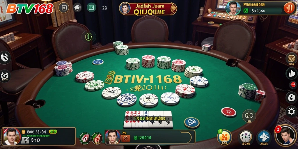 Gameplay seru BTV168 dengan pemain bersaing dalam QiuQiu.