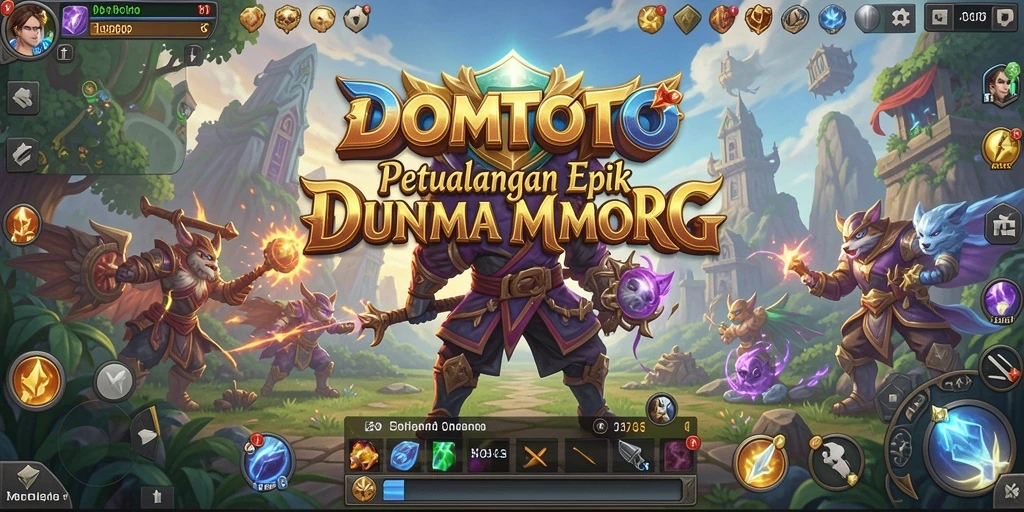 Gameplay epik di dunia fantasi DOMTOTO dengan aksi dan petualangan.
