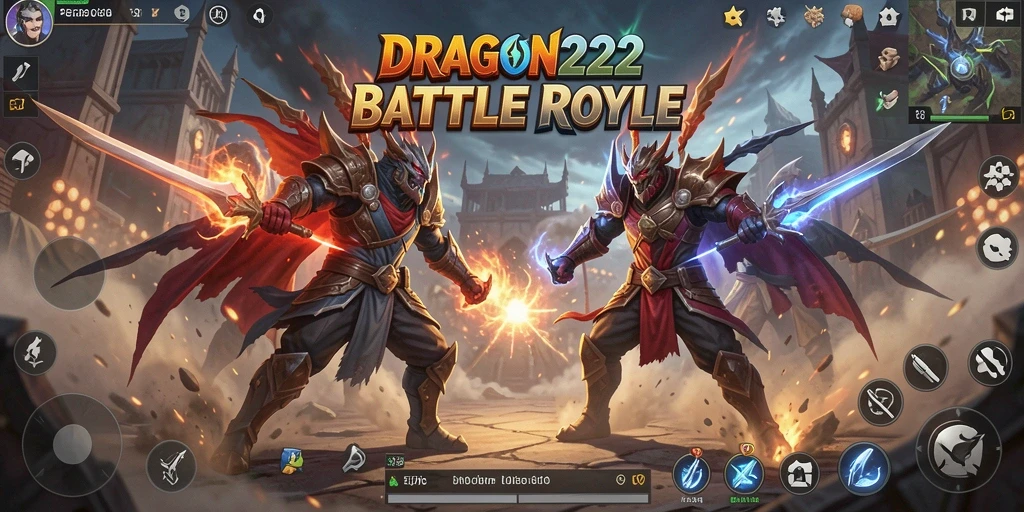 Tangkapan layar aksi mendebarkan dalam gameplay Battle Royale.