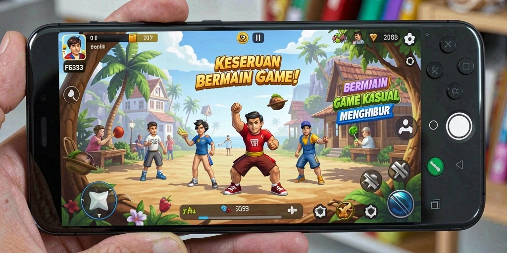 Tangkapan layar menunjukkan gameplay FB333 yang seru dan interaktif.