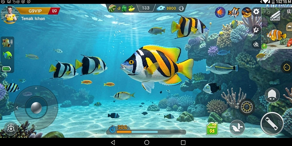 Tangkapan layar gameplay G9VIP yang penuh aksi Tembak Ikan.