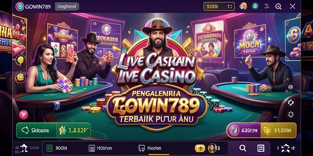 Screenshot GOWIN789 menampilkan pengalaman Live Casino yang mendebarkan.