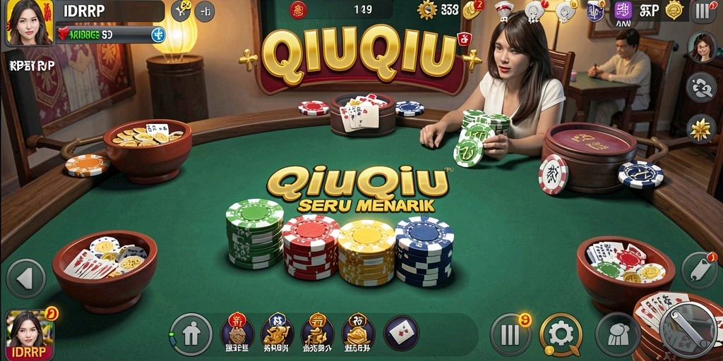 Tampilan gameplay QiuQiu yang menarik dan interaktif.