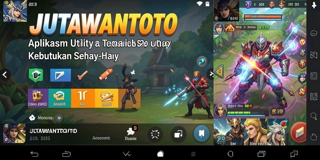 Tampilan antarmuka JUTAWANTOTO yang memudahkan navigasi sehari-hari.