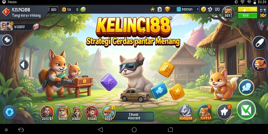 Tampilan gameplay KELINCI88 yang strategis dan menarik.