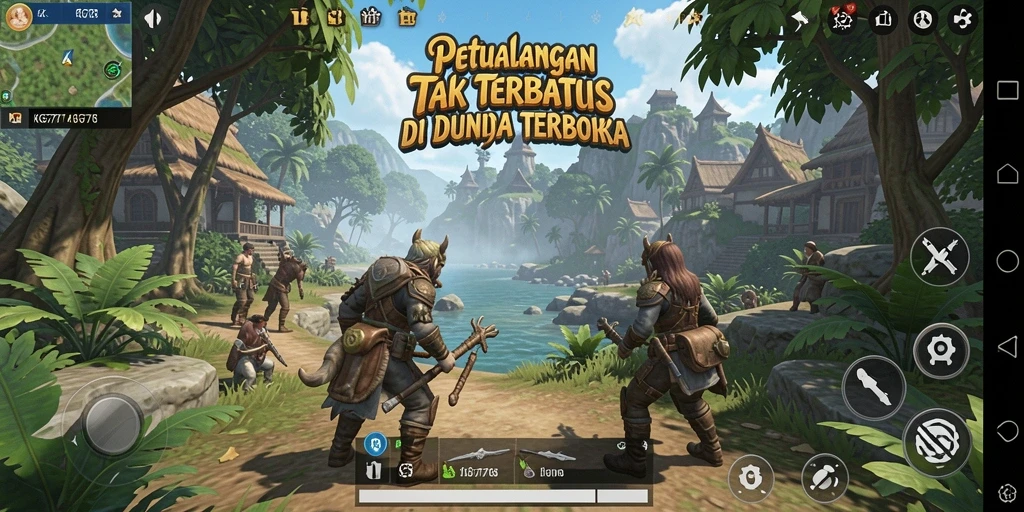 Tampilan gameplay menarik dari dunia terbuka KG778.