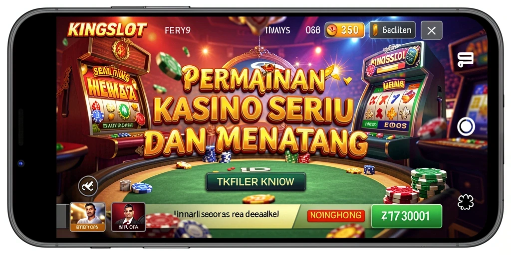 Tampilan gameplay menarik dari KINGSLOT dengan tema yang beragam.