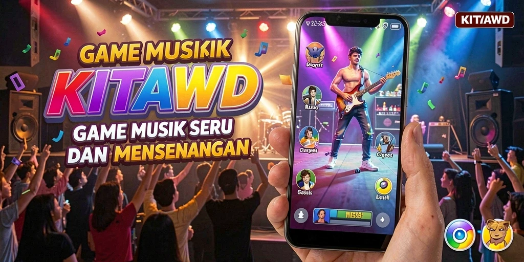 Tangkapan layar <strong>KITAWD</strong> dengan gameplay musik yang menakjubkan.