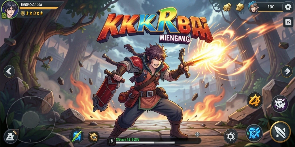 Tampilan gameplay seru dalam dunia Anime yang menawan.