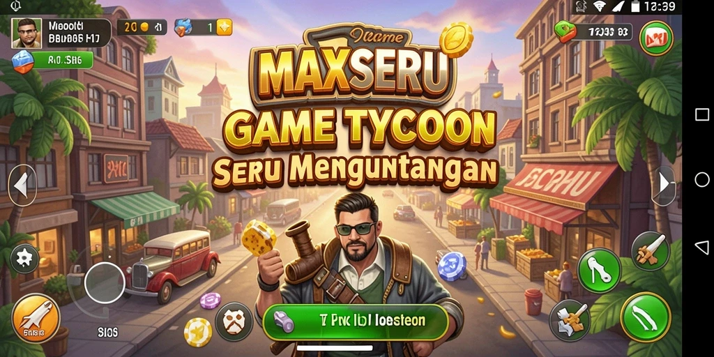 Tampilan gameplay MAXSERU yang menarik dan mengasyikkan.