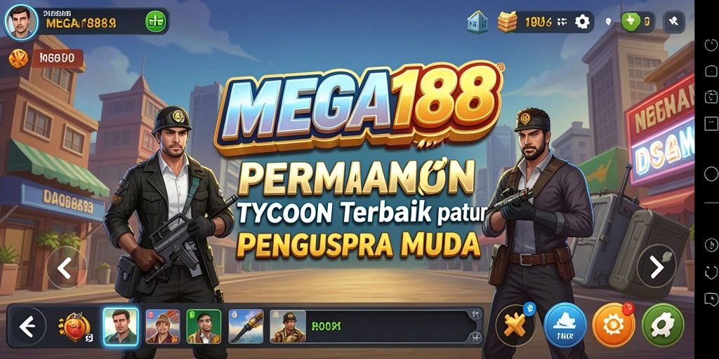 Tangkapan layar MEGA188 menampilkan antarmuka permainan Tycoon yang menarik.