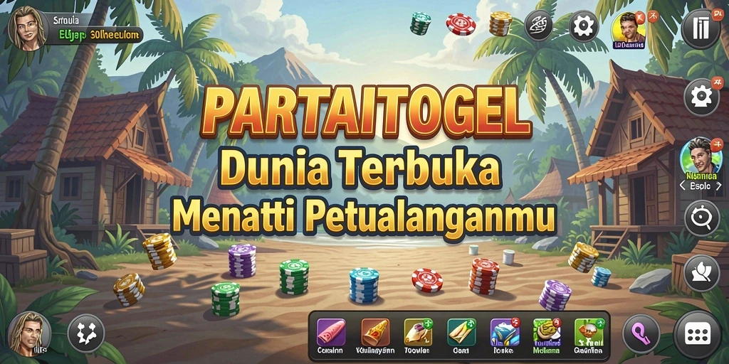Screenshot gameplay PARTAITOGEL menampilkan petualangan di dunia terbuka.
