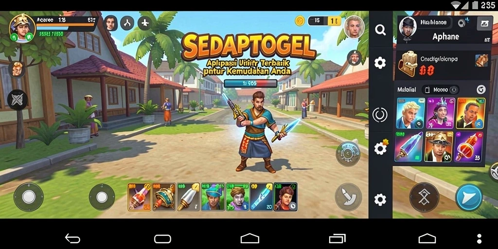 Tampilan aplikasi SEDAPTOGEL yang intuitif dan mudah digunakan.