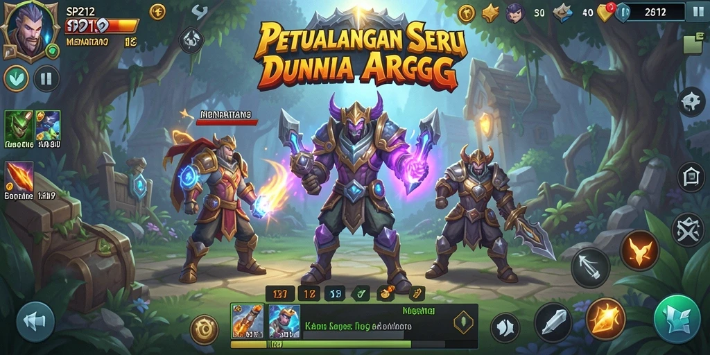 Screenshot menampilkan aksi gameplay seru SP212 di dunia ARPG.