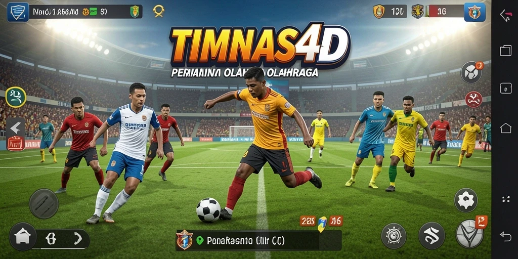 Tampilan menarik dari gameplay TIMNAS4D yang menggambarkan aksi olahraga.