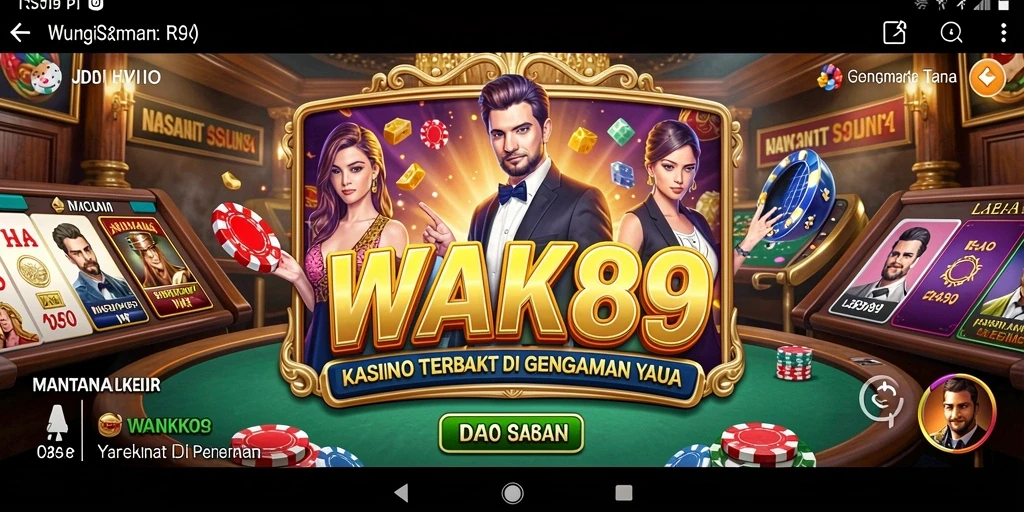 Tampilan menarik dari gameplay Kasino WAK89 yang mendebarkan.